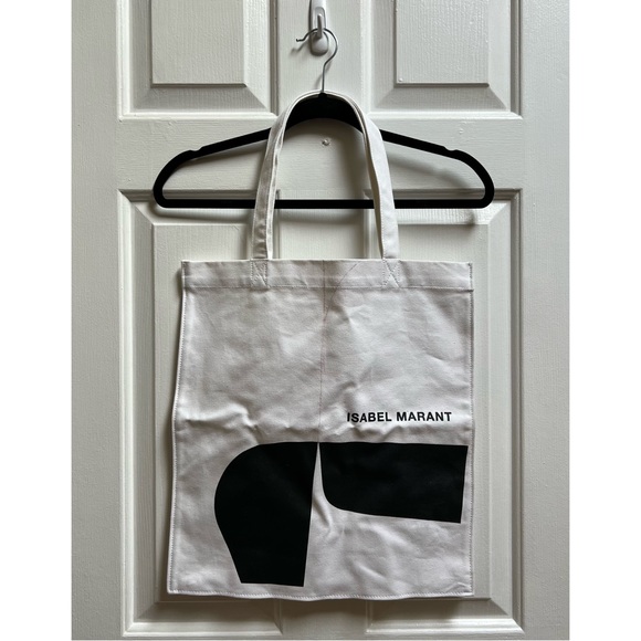 [Isabel Marant] White Printed Canvas Tote (NWOT!) - Picture 1 of 4